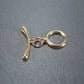 Knebel Verschluss, rund, schlicht, 1 Satz für Armband, Halskette, Messing, 24 Karat vergoldet, Verschluss, 10528