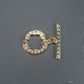 Knebel Verschluss, floral, 1 Satz für Armband, Halskette, Messing, 24 Karat vergoldet, Verschluss, 10529
