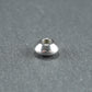 5 Spacer Perlen, Rondell, schlicht, Edelstahl, 10631