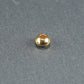 10 kleine Spacer Perlen, Rondell, schlicht, Edelstahl goldfarben, 10632