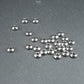 10 kleine Spacer Perlen, Rondell, schlicht, Edelstahl, 10633