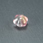 10 süße Glas Perlen 10 mm, geriffelt, Blume, Blüte, 10558