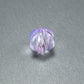 5 süße Glas Perlen 11 mm, Kürbis, violett rosa, 10552