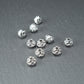 1 zauberhafte Lotos Perle, 6 x 5 mm, silberfarben, 10603