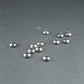 5 Spacer Perlen, Rondell, schlicht, Edelstahl, 10631