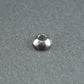 10 kleine Spacer Perlen, Rondell, schlicht, Edelstahl, 10633