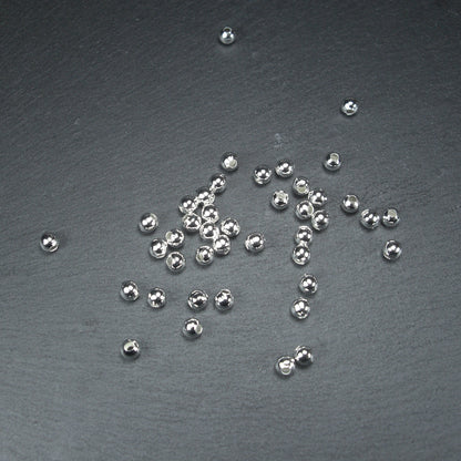 50 Perlen 4mm, silberfarben, 10620