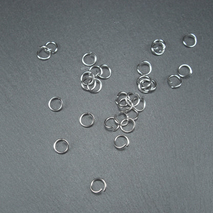 50 Binderinge 6 mm, Edelstahl, 10678