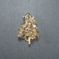 2 Perlenkappen 18 x 13,5 x 8,4 mm, Messing, 24 Karat vergoldet, 10644