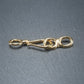 Haken Verschluss, 1 Satz für Armband, Halskette, Messing, 24 Karat vergoldet, 10690