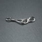 Haken Verschluss, 1 Satz für Armband, Halskette, Messing, platiniert, 10691