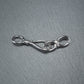 Haken Verschluss, 1 Satz für Armband, Halskette, Messing, platiniert, 10691
