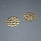 2 Verbinder rundes Ornament, goldfarben, 10674