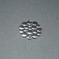 2 Verbinder rundes Ornament, silberfarben, 10673
