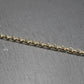 4 mm Edelstahlkette vergoldet, 1 Meter, Rolokette, 10627