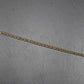 4 mm Edelstahlkette vergoldet, 1 Meter, Rolokette, 10627