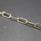 50 cm Ankerkette 7,6 x 16 mm, Meterware, Messing, 24 Karat vergoldet, 10618