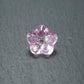 5 Glas Perlen 8 x 6 mm, Blume, Blüte, rosa, 10540