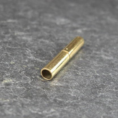 Verschluss, Bajonettverschluss, chirurgischer Edelstahl, goldfarben für 2,5 mm Band, 10725