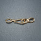 Haken Verschluss, 1 Satz für Armband, Halskette, Messing, 24 Karat vergoldet, 10690
