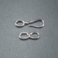 Haken Verschluss, 1 Satz für Armband, Halskette, Messing, platiniert, 10691