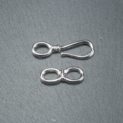 Haken Verschluss, 1 Satz für Armband, Halskette, Messing, platiniert, 10691