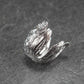 Perlenkappe/ Anhänger Tulpe, Messing, versilbert, Blüte, 10711