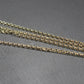 4 mm Edelstahlkette vergoldet, 1 Meter, Rolokette, 10627