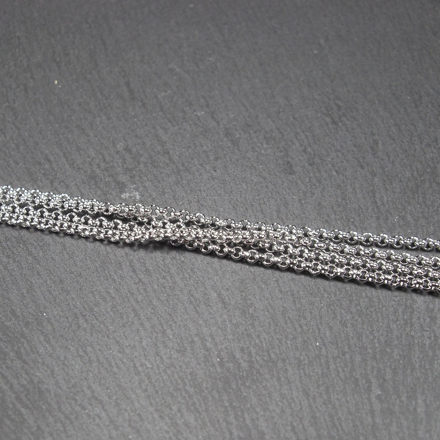 2,5 mm Edelstahlkette, 1 Meter, Rolokette, 10624