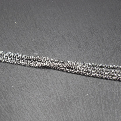 2,5 mm Edelstahlkette, 1 Meter, Rolokette, 10624