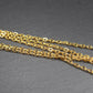 Feine Ankerkette 2 x 3 mm, Meterware, goldfarben, Eisen, 10738