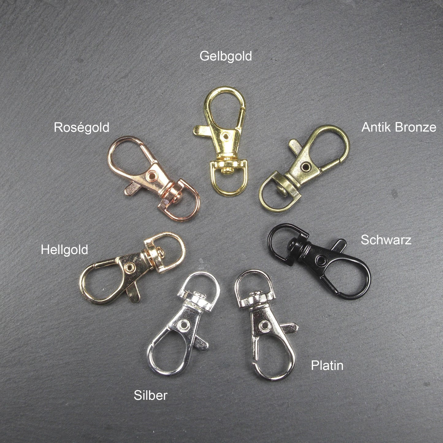 Schlüsselring, Schlüsselanhänger, Karabiner, diverse Farben, 10737