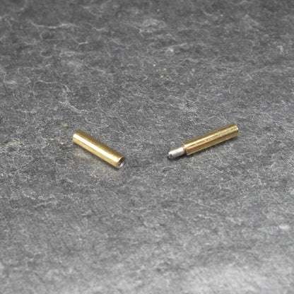 Verschluss, Bajonettverschluss, chirurgischer Edelstahl, goldfarben für 1,5 mm Band, 10723