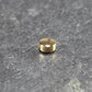 4 Perlen flach rund, Messing, 24 K vergoldet, 10718