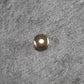4 Perlen flach rund, Messing, 24 K vergoldet, 10718