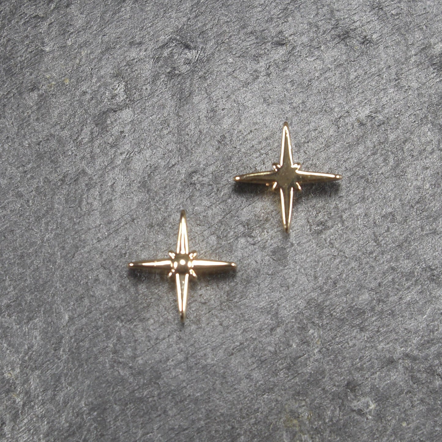Perle Stern, Kompass, Messing, 24 K vergoldet, 10722