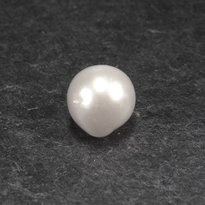 Barockperle 10 x 13 mm, Keshi Perle weiß, 10732