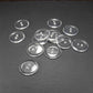 10 Knöpfe Resin, transparent, 20 mm, Glasknöpfe, 10762