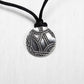 Kleiner geometrischer Anhänger Halskette 925 Silber, 40128