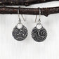 Ohrringe, Ohrhänger, floral, boho, recyceltes 925 Sterling Silber, 40118