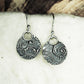 Ohrringe, Ohrhänger, floral, boho, recyceltes 925 Sterling Silber, 40118