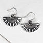 Ohrringe, Ohrhänger, floral, boho, recyceltes 925 Sterling Silber, 40115